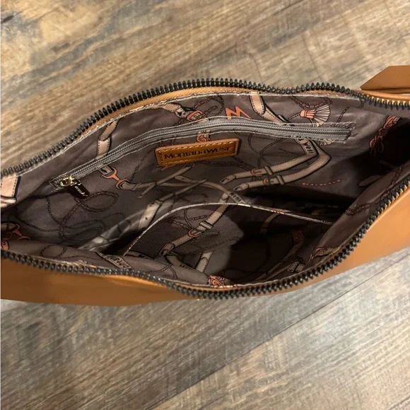 Montana West Brown Tan Shoulder Bag - Picture 5 of 9